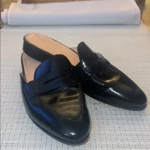 J.crew Women’s Black leather Loafers