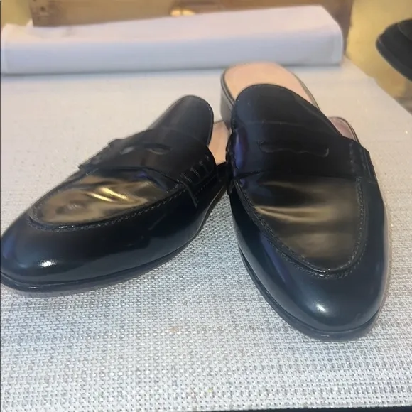 J.crew Women’s Black leather Loafers