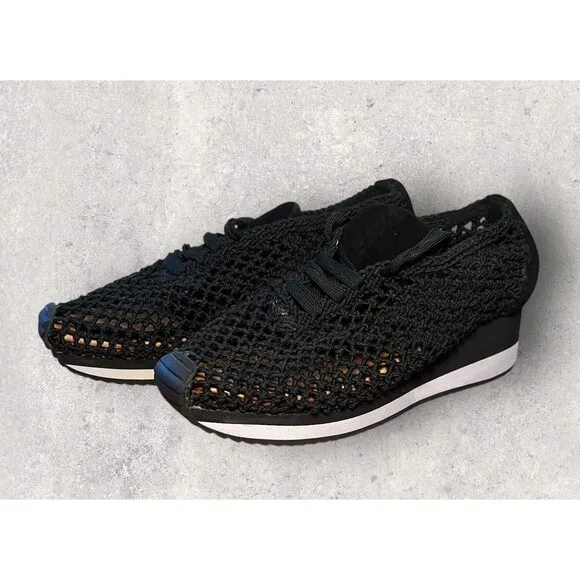 Jeffrey Campbell California Handmade Flax Fishnet Sneakers Women’s Size 9.5 NEW