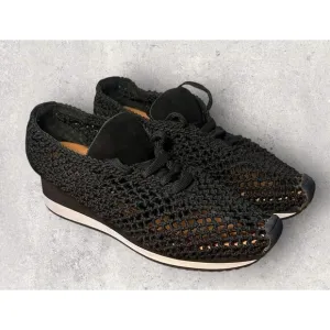 Jeffrey Campbell California Handmade Flax Fishnet Sneakers Women’s Size 9.5 NEW