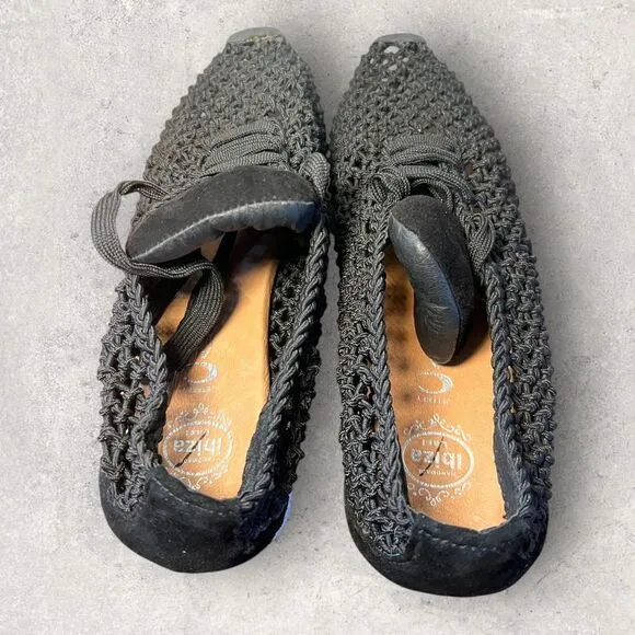 Jeffrey Campbell California Handmade Flax Fishnet Sneakers Women’s Size 9.5 NEW