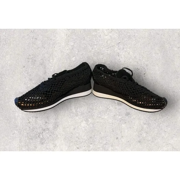Jeffrey Campbell California Handmade Flax Fishnet Sneakers Women’s Size 9.5 NEW