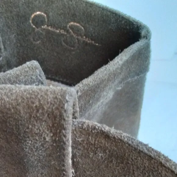 Jessica Simpson Brown Suede Western Midcalf Boots Super Cute!!  Sz 7.5