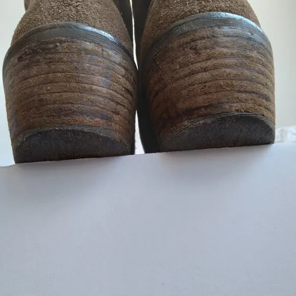 Jessica Simpson Brown Suede Western Midcalf Boots Super Cute!!  Sz 7.5