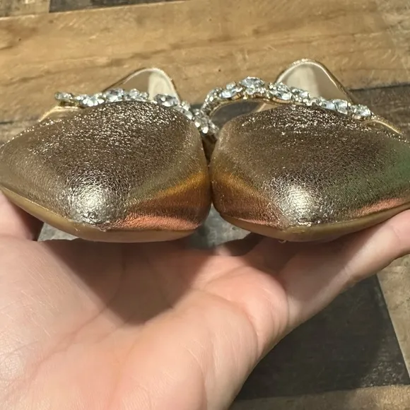 Jewel Badgley Mischka Dylan Embellished Ballet Flats