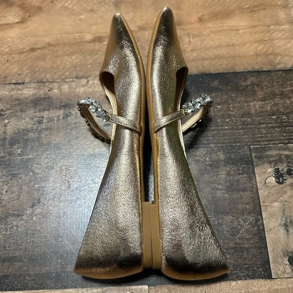 Jewel Badgley Mischka Dylan Embellished Ballet Flats