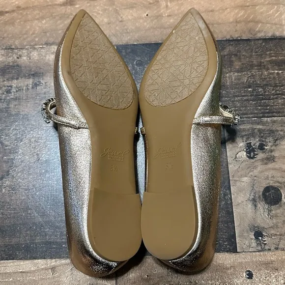 Jewel Badgley Mischka Dylan Embellished Ballet Flats