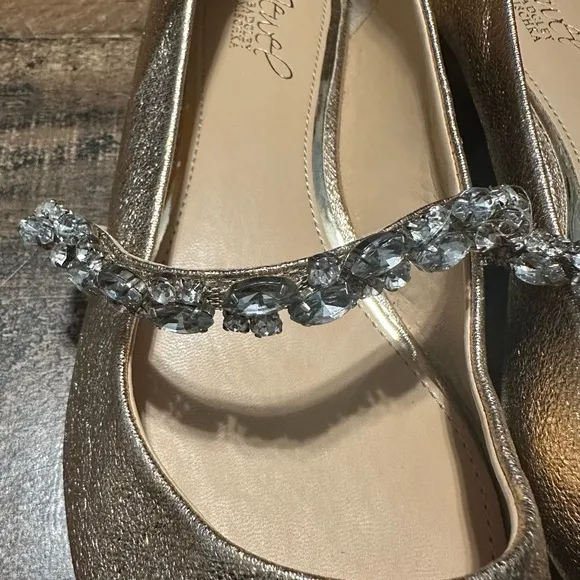 Jewel Badgley Mischka Dylan Embellished Ballet Flats