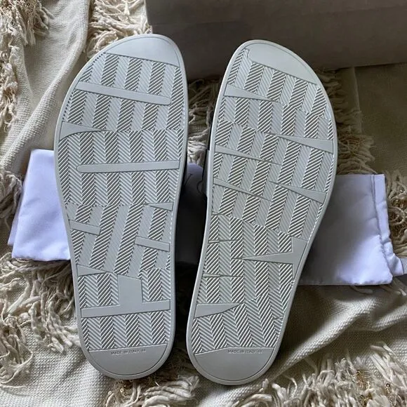Jimmy Choo Rey Logo Embossed Men’s Slides Size 11