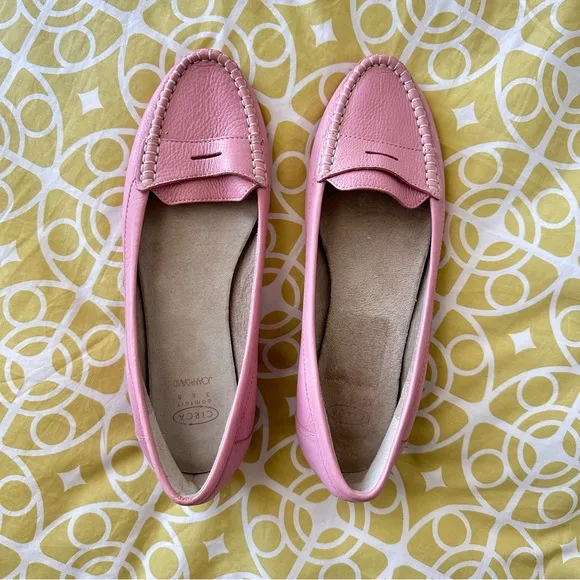 Joan and David, Circa 365 Comfort, Pink Leather Penny Loafer size 8, Jace