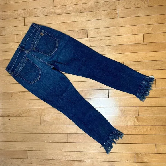 JOE'S JEANS Mabel Skinny Crop Fun &amp; Flirty Jeans w/ Fringe Hem - size 28