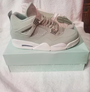 Jordan Green and White Sneakers Modern Design