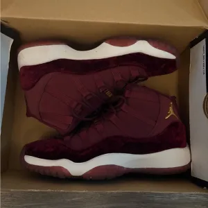 Jordan Red and Gold Sneakers Premium Design