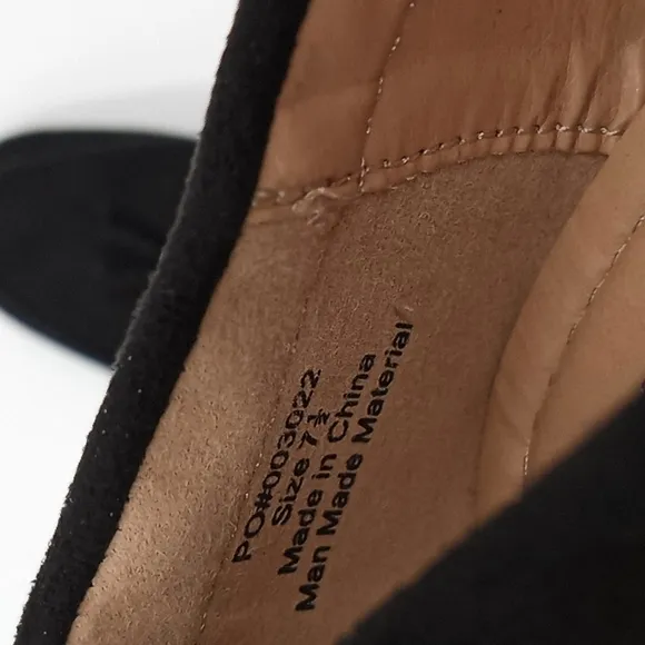 Journee Collection Meredith Slip-On‎ Square Toe Loafers Black 7.5M