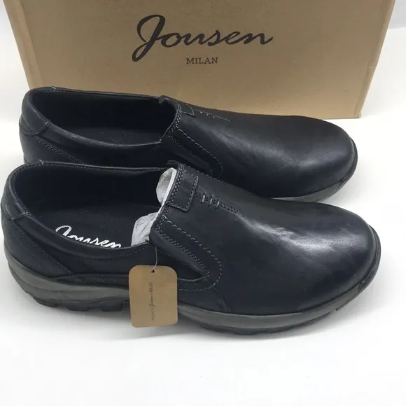 Jousen Milan Loafer Mens  Black Slip On  Size 10