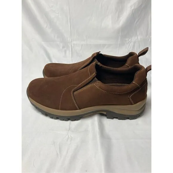 Jousen Men's Jungle Moc Casual Loafers Leather Slip-on Walking Shoes 9