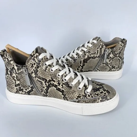 J/SLIDES Ludlow Sneaker Snakeskin Embossed Leather