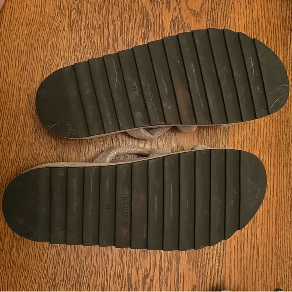 J/SLIDES sandiral sandals in bronze leather size 11