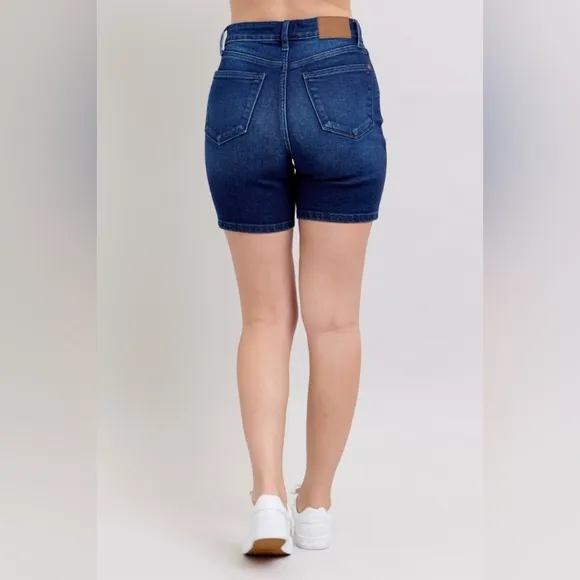 Judy Blue High Waist V-Front Bermuda Shorts.