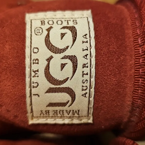 JUMBO UGG Cozy Red Suede Boots