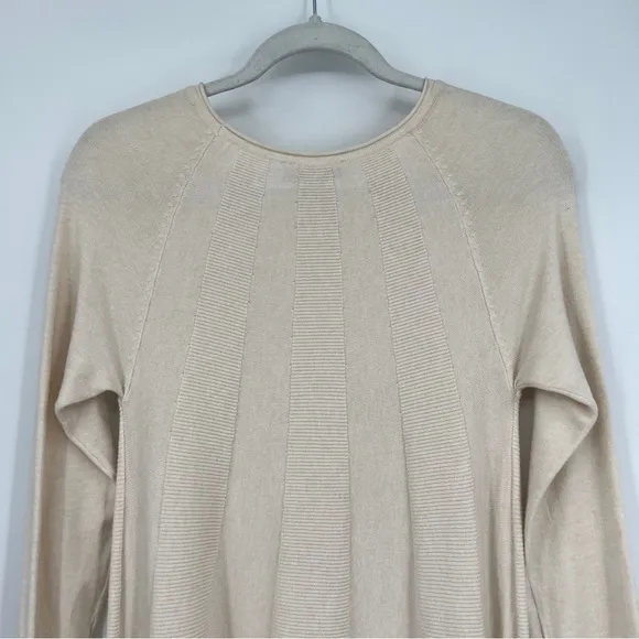 Karamel Collection sweater dress woman's size small cream modal blend
