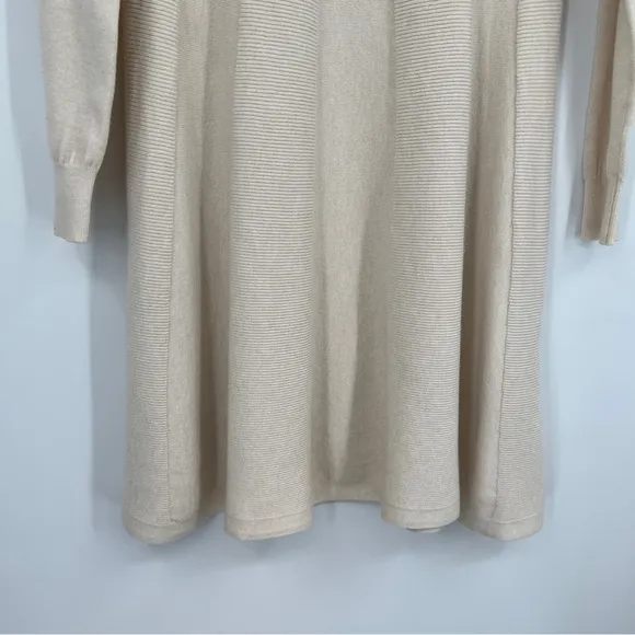 Karamel Collection sweater dress woman's size small cream modal blend