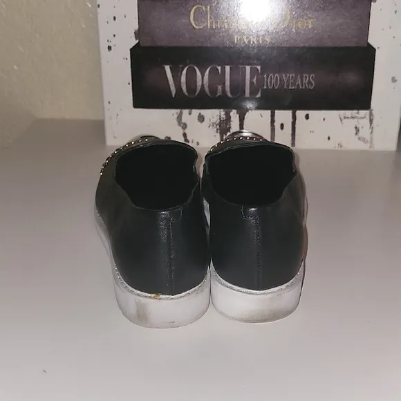 Karl Lagerfeld Gold and Black Sneakers with Modern Design