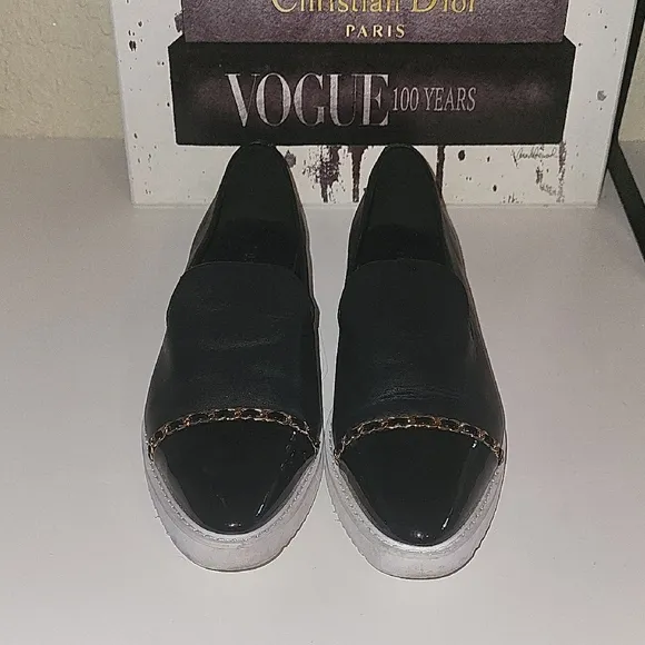 Karl Lagerfeld Gold and Black Sneakers with Modern Design