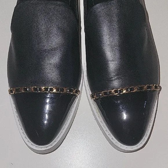 Karl Lagerfeld Gold and Black Sneakers with Modern Design