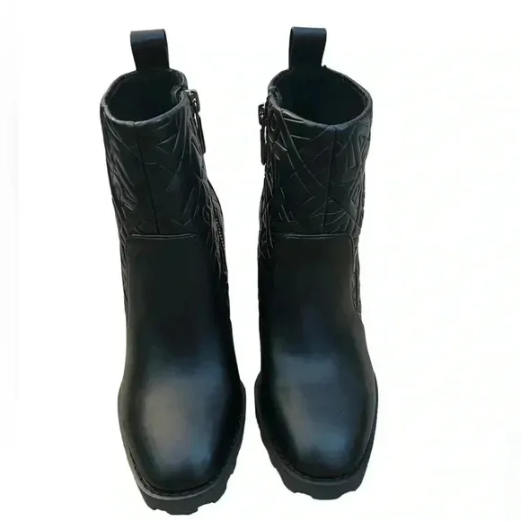Karl Lagerfeld Petria Logo Quilted Boots