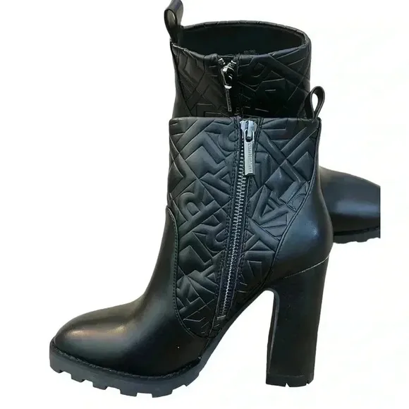 Karl Lagerfeld Petria Logo Quilted Boots