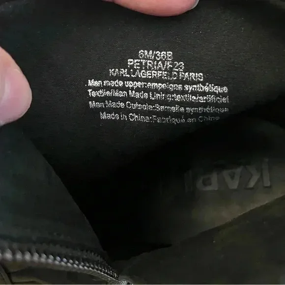 Karl Lagerfeld Petria Logo Quilted Boots