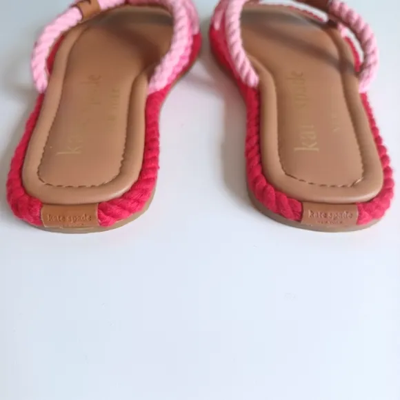 Kate Spade Captain's Cord Slide Sandals Pink