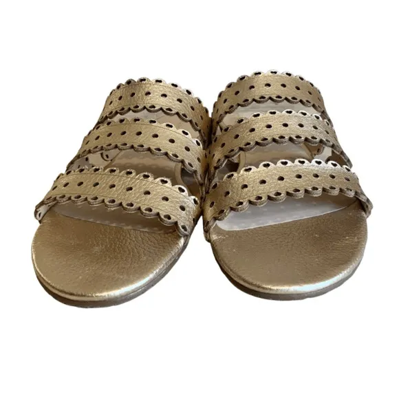 Kate Spade Gold Slides Sandals