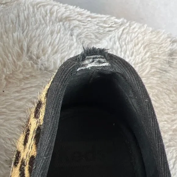 Kate Spade Keds Faux Fur Leopard Sneakers Size 8