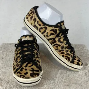 Kate Spade Keds Faux Fur Leopard Sneakers Size 8