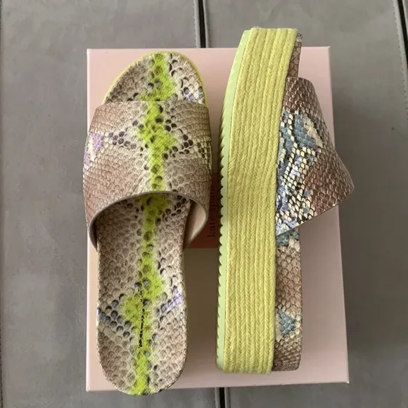 Kate Spade NIB Platform Slide Sandals size 10