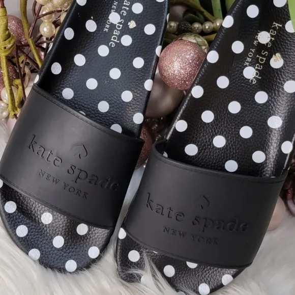 Kate Spade POLKA DOT Women's Slides NEW