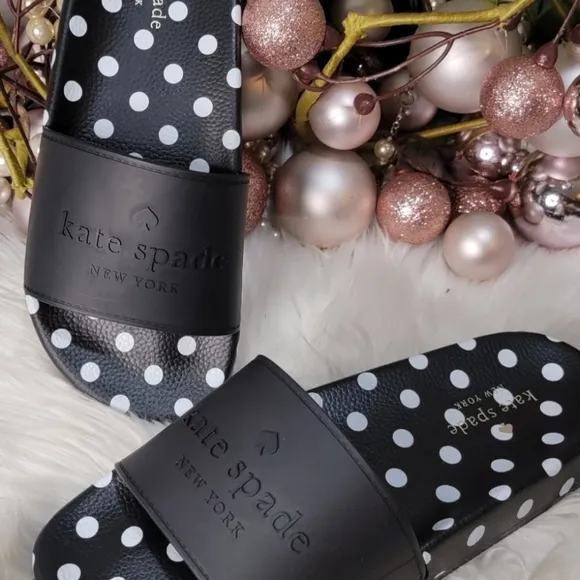 Kate Spade POLKA DOT Women's Slides NEW