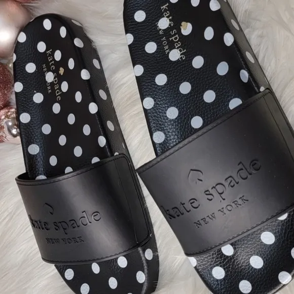 Kate Spade POLKA DOT Women's Slides NEW