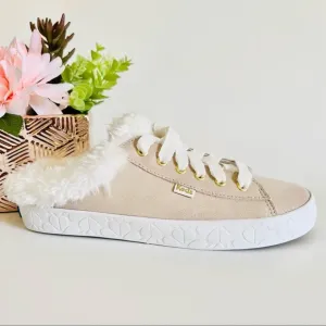 Keds x Kate Spade New York Sneaker/Mule Kickstart Fur Collar Glitter Suede