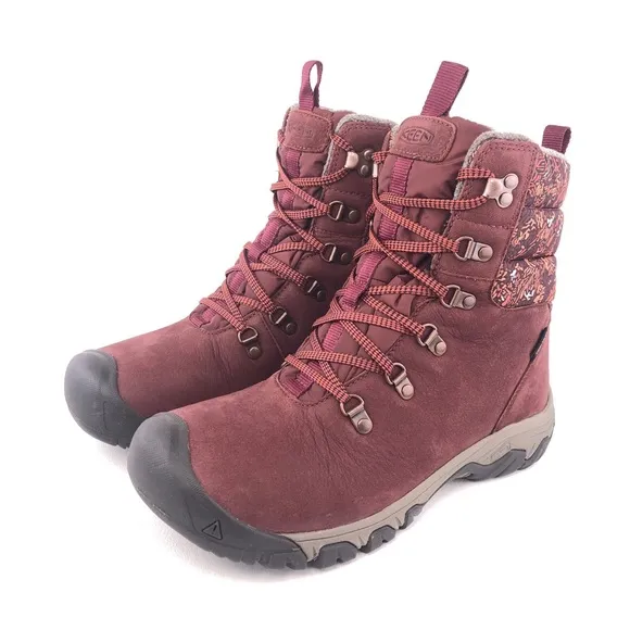 KEEN Greta Waterproof Leather Winter Boots 10