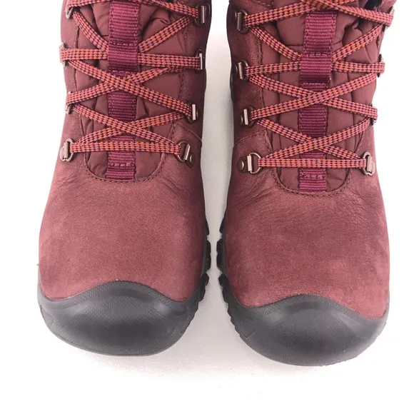 KEEN Greta Waterproof Leather Winter Boots 10
