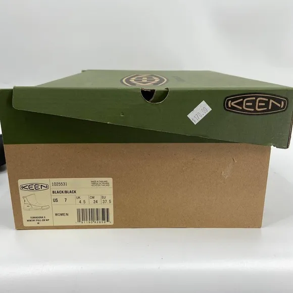 Keen Terradora II Wintry Pull On Boots Quilted Waterproof 200g Black Size 7