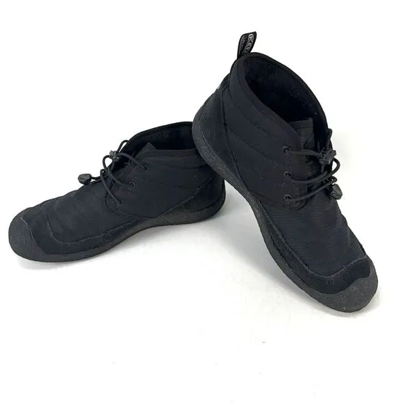 KEEN Womens Size 10 Howser II Black Quilted Slip On Chukka Boots 1023818