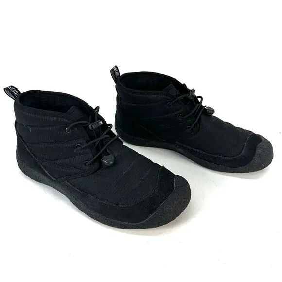 KEEN Womens Size 10 Howser II Black Quilted Slip On Chukka Boots 1023818