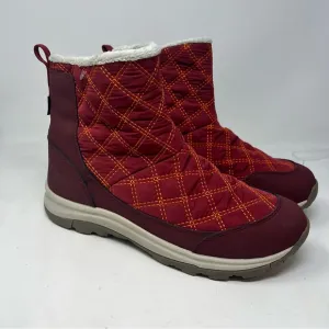 Keen Women's Terradora II Wintry Pull-on Waterproof Boots red quilted size US 11