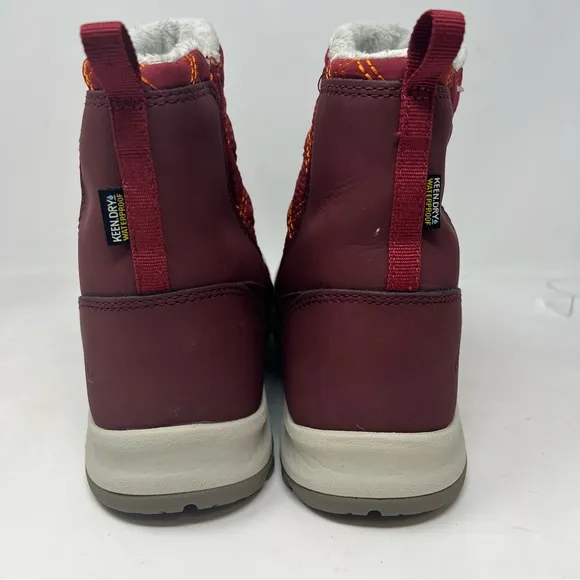 Keen Women's Terradora II Wintry Pull-on Waterproof Boots red quilted size US 11
