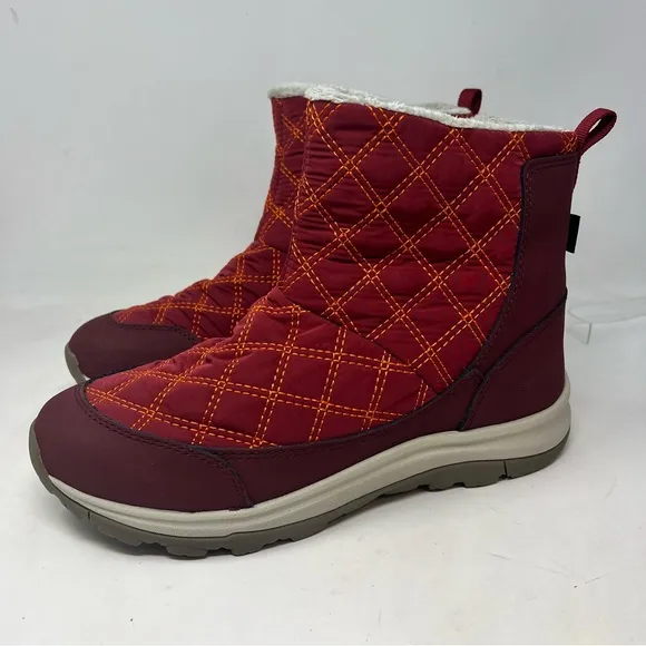 Keen Women's Terradora II Wintry Pull-on Waterproof Boots red quilted size US 11