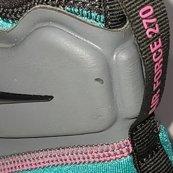 KIDS Nike Air Force 270 Cool Grey Hyper Jade